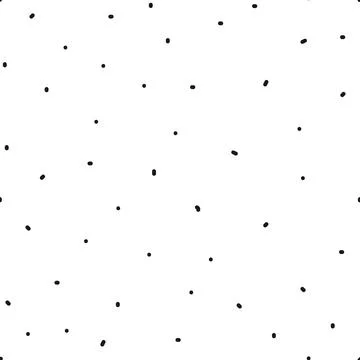 Polka dot seamless pattern on white background. Vector scandinavian children  스톡 일러스트