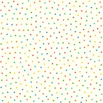 Polka dot seamless vintage pattern with messy dots tiled Stock Illustration