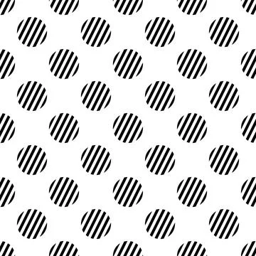 Polka dot stripe Seamless Pattern vector isolated wallpaper background Stock Illustration