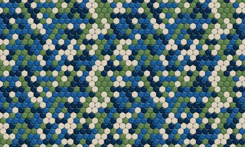 Polka dot vector design with a minimalist round shape pattern. Ideal for tr.. Stock Illustration