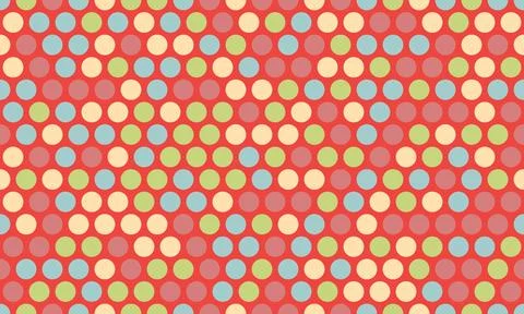 Polka dot vector design with a minimalist round shape pattern. Ideal for tr.. Stock Illustration