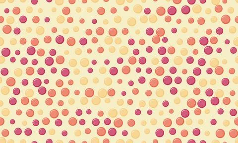 Polka dot vector pattern with geometric circles. Perfect for textile design.. イラスト素材