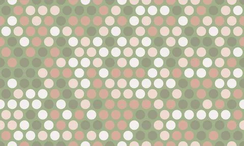 Polka dot vector pattern with geometric circles. Perfect for textile design.. Stock Illustration