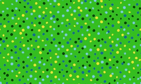 Polka dot vector pattern with geometric circles. Perfect for textile design.. Stock Illustration