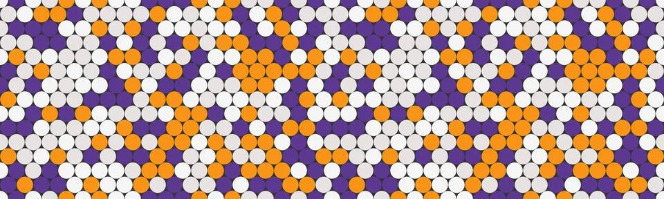 Polka dot vector pattern with geometric circles. Perfect for textile design.. Stock Illustration