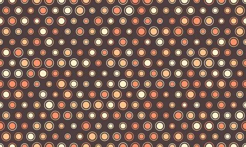 Polka dot vector with a repeating round spot pattern. Perfect for seamless .. Stock Illustration