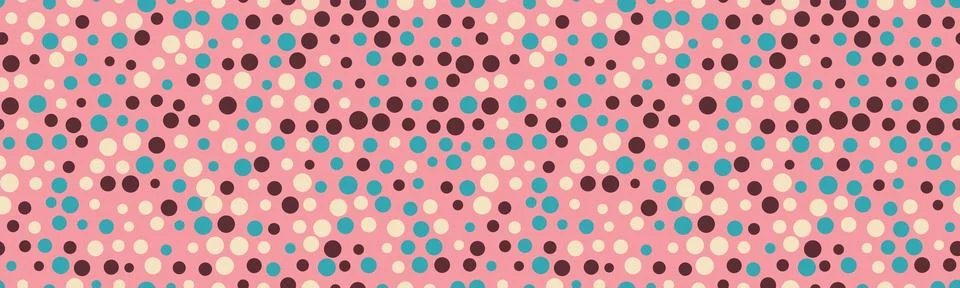 Polka dot vector with a repeating round spot pattern. Perfect for seamless .. Stockillustratie