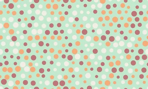 Polka dot vector with a repeating round spot pattern. Perfect for seamless .. Stock Illustration