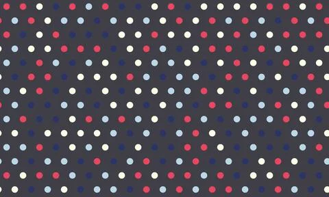 Polka dot vector with a repeating round spot pattern. Perfect for seamless .. Stock Illustration