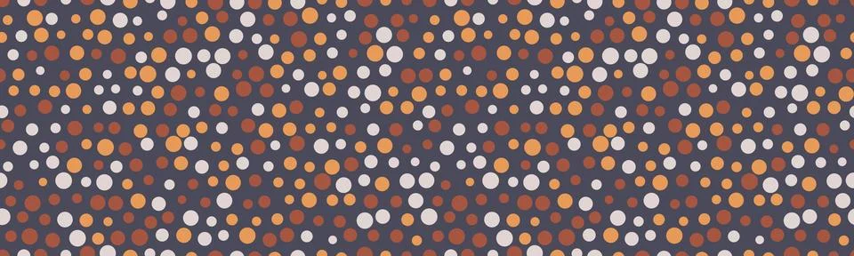 Polka dot vector with a repeating round spot pattern. Perfect for seamless .. Stock Illustration