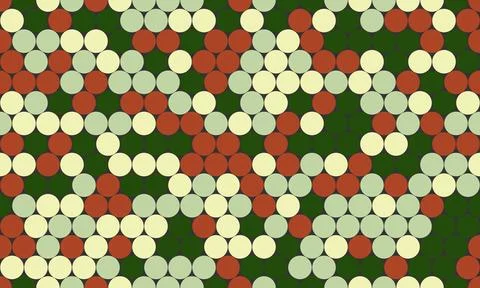 Polka dot vector with a repeating round spot pattern. Perfect for seamless .. Stock Illustration