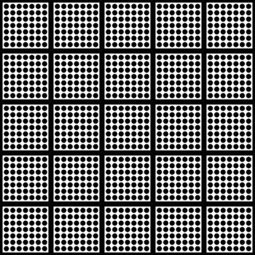 Polka dots and square seamless pattern Stock Illustration