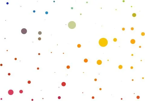 Polka dots colorful pattern on white background and texture. Vector illustr.. Stock Illustration