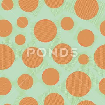 Polka dots geometric seamless vector pattern Stock Illustration