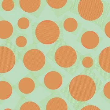 Polka dots geometric seamless vector pattern Stock Illustration