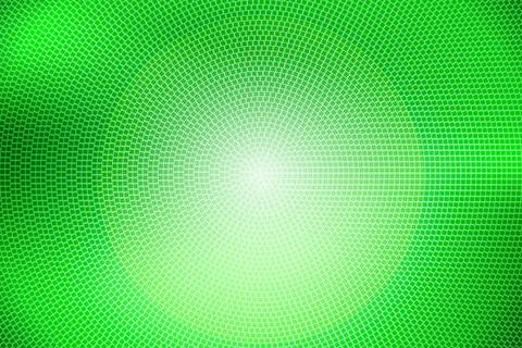 Polka dots green background. Vector halftone illustration. Geometric monochrome Illustrazione stock