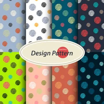Polka dots pattern Stock Illustration