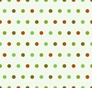Polka dots pattern - seamless vector ornament. Fabric design. Illustrazione stock