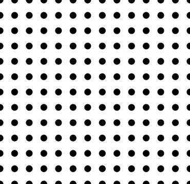 Polka dots pattern. Seamlessly repeatable dotted, circle background Stock Illustration