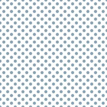 Polka dots pattern vector. Bermuda grey on white. Stock Illustration
