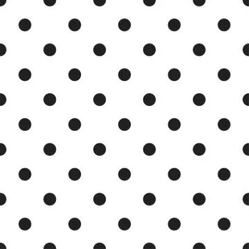 Polka Dots Seamless Pattern Stock Illustration