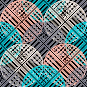 Polka dots seamless pattern. Stock Illustration