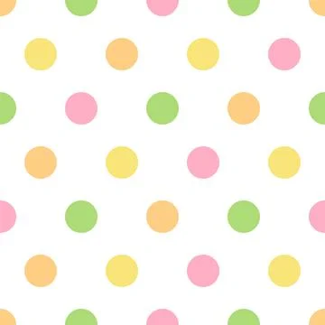 Polka dots seamless pattern Stock Illustration