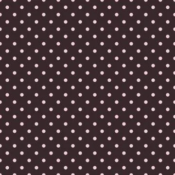 Polka dots seamless repeating pattern - Chocolate colors. Stock Illustration