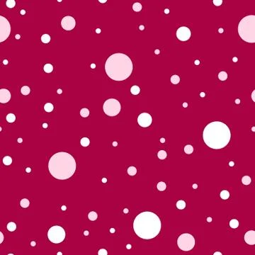 Polka dots seamless texture - simple vector background. Illustrazione stock