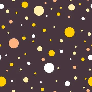 Polka dots seamless texture - simple vector background. Stock Illustration