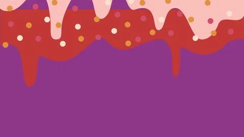 Polka sprinkle icing background Stock Illustration