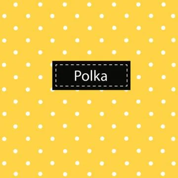 Polka yellow Pattern Stock Illustration