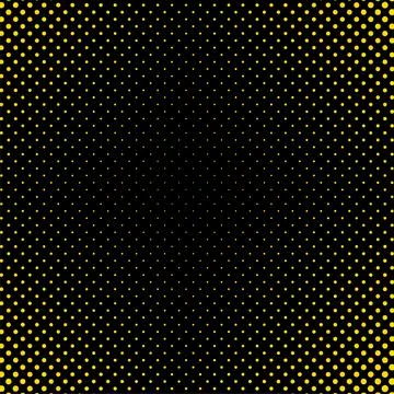 Polkadot pattern vector isolated on black background. Seamless polkadot Stock Illustration