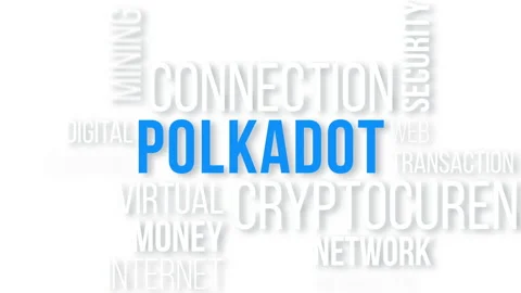 Polkadot word cloud concept. Stock Footage 173010472
