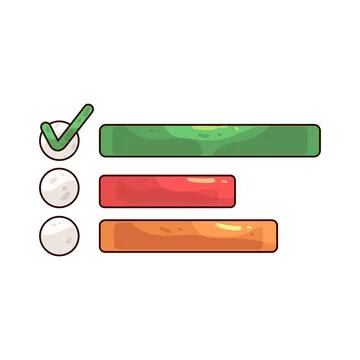 Poll illustration Stock-Illustration