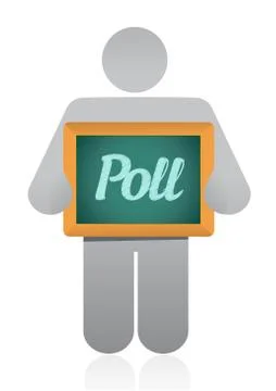 Poll message illustration design Stock Illustration