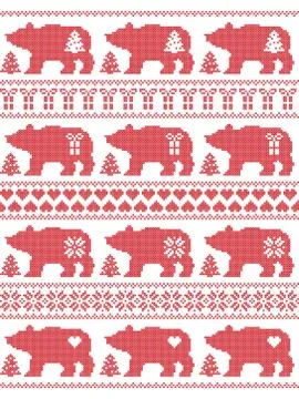 Pollar Bear seamless Stock Illustration