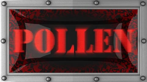 Pollen on led Stock Footage 8741321