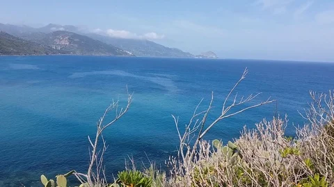 Pollina view movement (sicily) Stock Footage 95725984