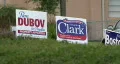 Polling Place Campaign Signs HD Footage