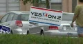 Polling Place Campaign Signs HD Footage