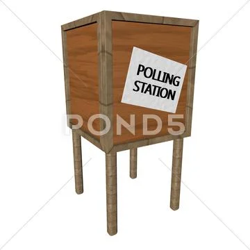 Polling station Stock Illustration