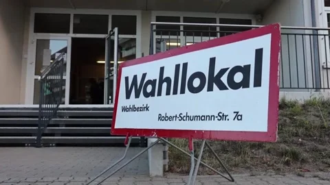 Polls open in Saxony-Anhalt as far-right AfD eyes historic German state victory, 動画素材 344798893