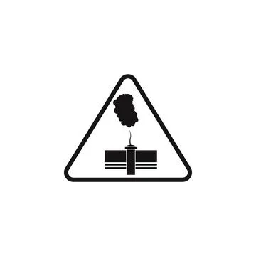 Polluted air sign icon. Element of danger signs icon. Premium quality graphic Stock Illustration
