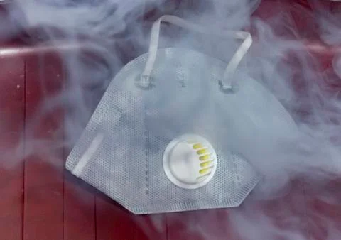 Polluted Mask. Stock Photos