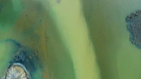 Polluted nature after activities of the copper production plant, Ural region, Ru Stock Footage 197110942