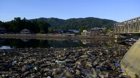 Polluted river in a developed country 動画素材 105247722
