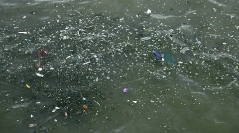 Polluted River Stock Footage 11135645