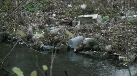 Polluted river 動画素材 12625018