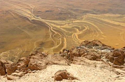 Polluted river Stock Photos